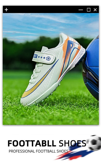 New Men Kids Soccer Shoes Cleats Ultralight Non-Slip Grass Adult Professional Football Boots Boys Training Shoes Drop Shipping