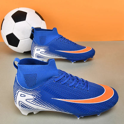 New Men Football Boots Kids Ankle Cleats Grass Soccer Shoes Futsal Indoor Sport Match Training TF/FG Hot-selling High-quality