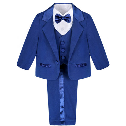 Baby Boy Baptism Outfit Infant Tuxedo Christening Wedding Birthday Celebration Formal Gentleman Suit White 6 Months to 3 Years