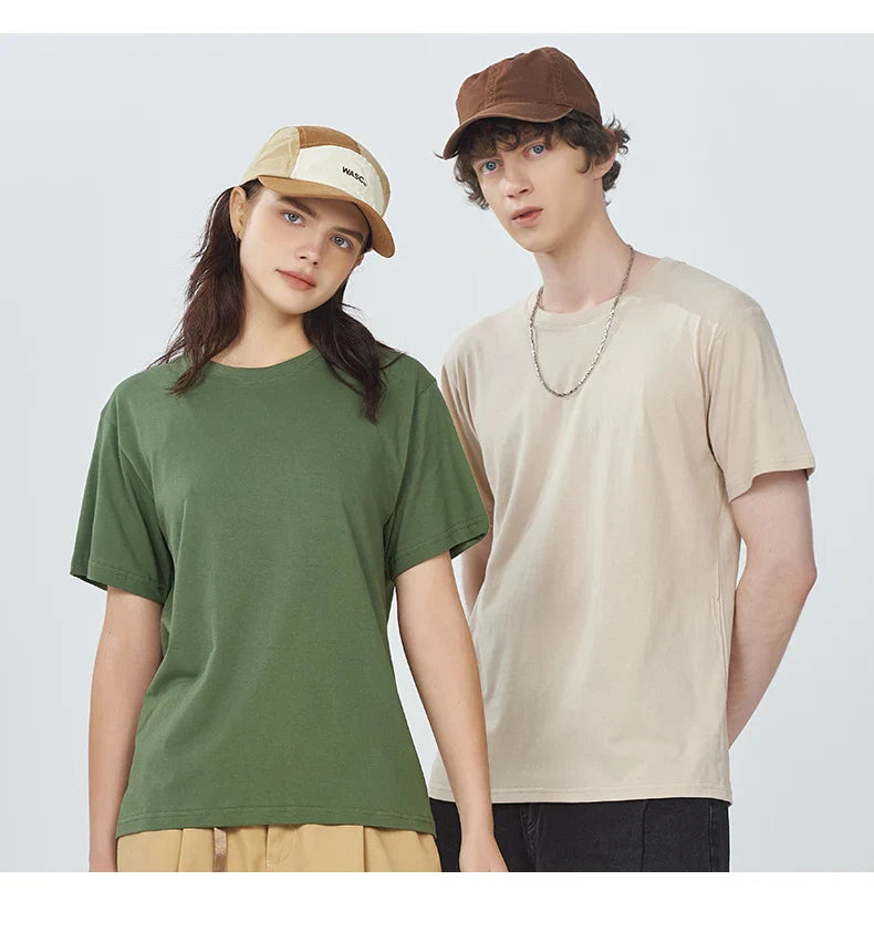 100% Cotton Solid T-shirts Summer Casual Women Sporty Short Sleeve Tees Fashion White Black Clothing Loose O-Neck Female Tops