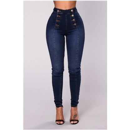 Women Elegant Vintage Stretch Bodycon Jeans