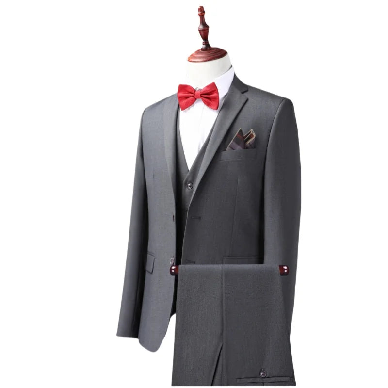 Suits Men's Fashionable Formal Tailored Solid-color Dance Singer Trend Host Casual Wedding Banquet Dress Star Performance Suit