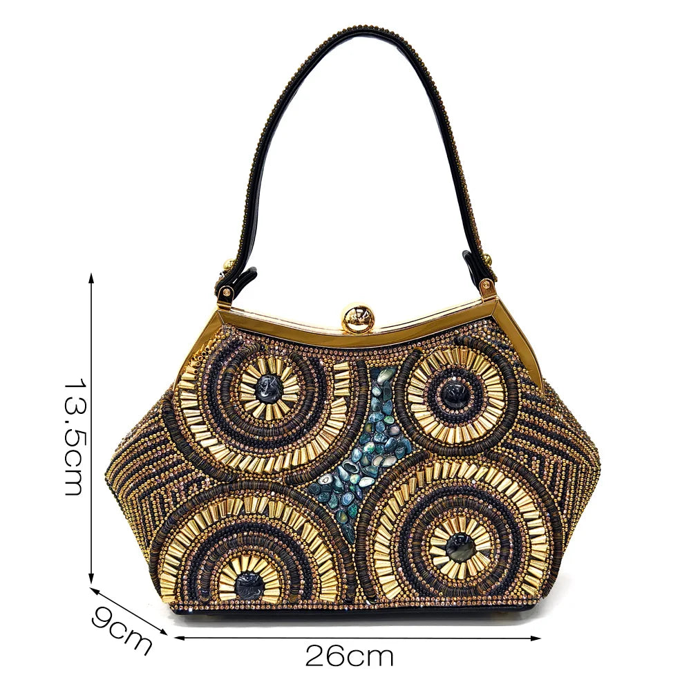 2025 Moda Mais Recente Chegada Laranja Ponta Fina Sandálias Femininas Sapatos com Bolsa Conjunto para Senhoras Festa de Casamento Salto