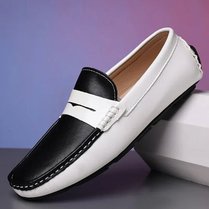 Business Shoes Fashion Casual Shoes Man Luxury Leather Loafers Breathable Slip on Male Boat Shoes Moccasins Driving Shoe