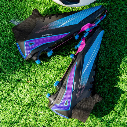 Men Professional Soccer Shoes Outdoor High-Top Sports Football Boots Long Spikes Artificial Grass Training Non Slip Sneakers
