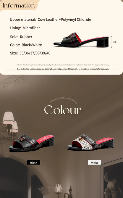 Women's Outdoor Sandals Simple and Comfortable Classic Style Fashion Summer Ladies Slippers Low Heel  Retro Versatile