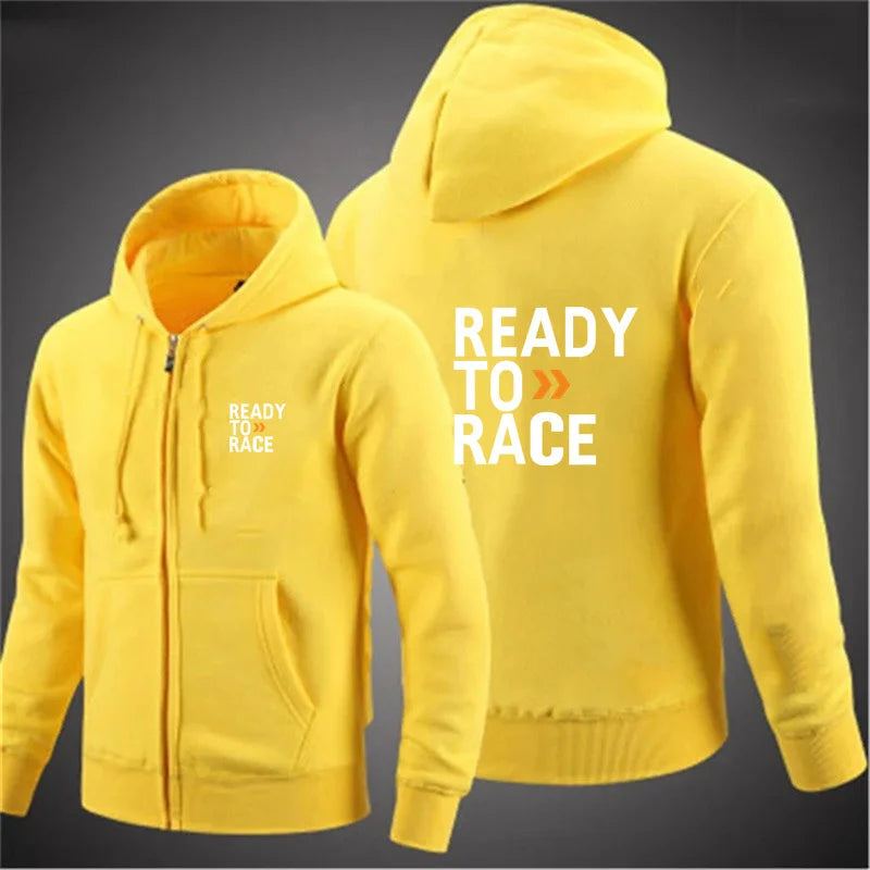 Spring Autumn Men Hoodies Ready To Race Print Hoody Women Sweatshirt Hip Hop Unisex Streetwear y2k Clothing Hombre