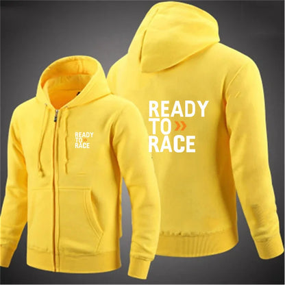 Spring Autumn Men Hoodies Ready To Race Print Hoody Women Sweatshirt Hip Hop Unisex Streetwear y2k Clothing Hombre