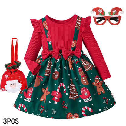 2026 New Year Dresses Princess Dress Red Long Sleeve Flying Sleeve Prom Evening Performance Carnival Christmas Party Clothing