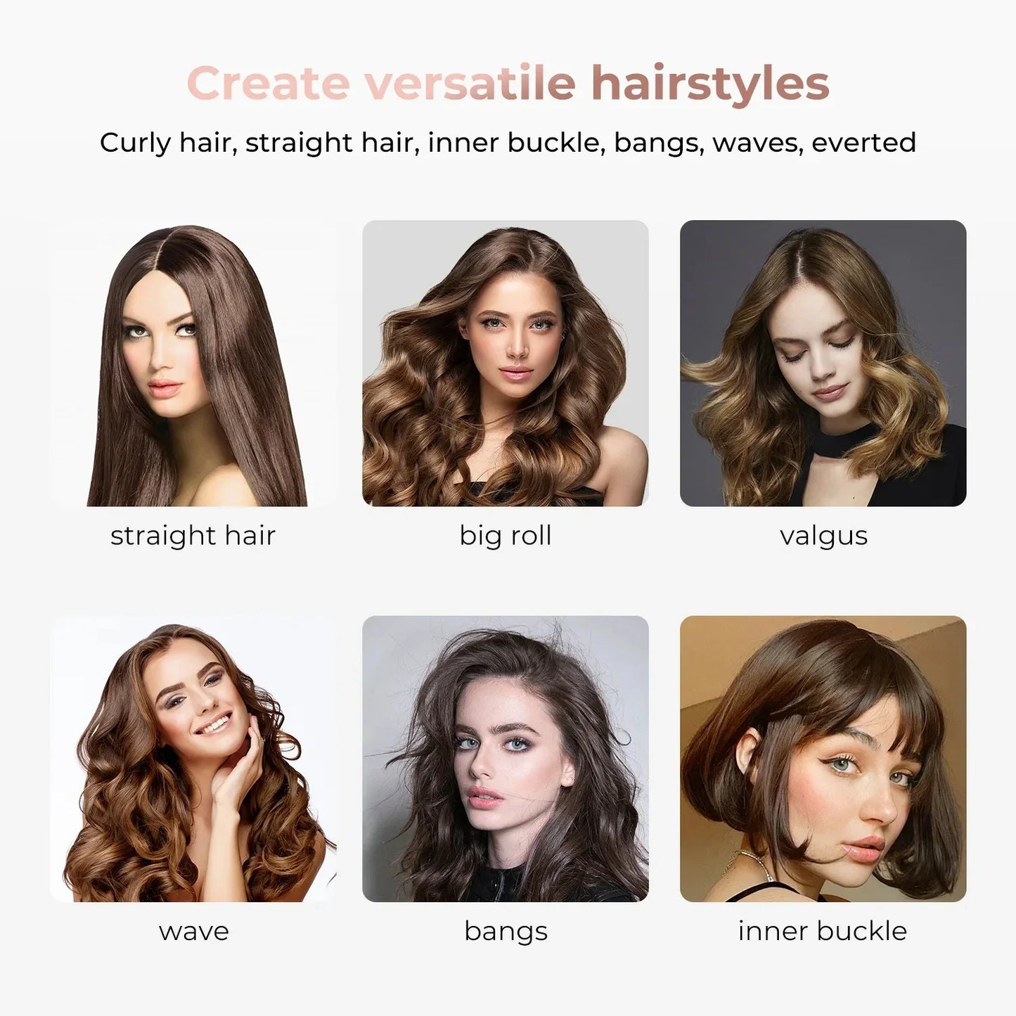 2026 New Curling Thermal Brush PTC Heated Curling Iron Round Brush 32mm Hair Curler Hot Volumizing Brush Styler