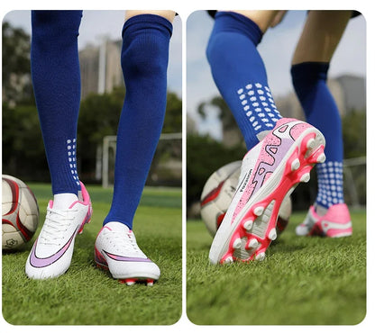 2026 New Men Soccer Shoes Breathable Football Boots FG/TF Turf Boots Non-Slip Wear Resistant Adult Outdoor Training Match Sports