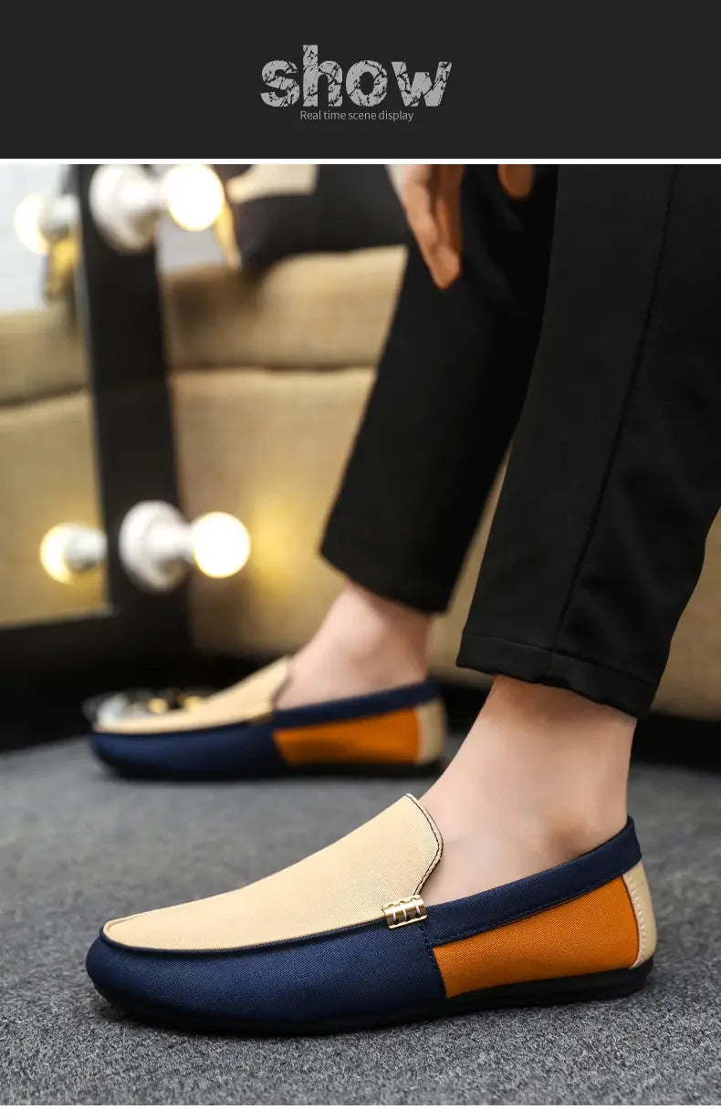 Business Shoes Fashion Casual Shoes Man Luxury Leather Loafers Breathable Slip on Male Boat Shoes Moccasins Driving Shoe