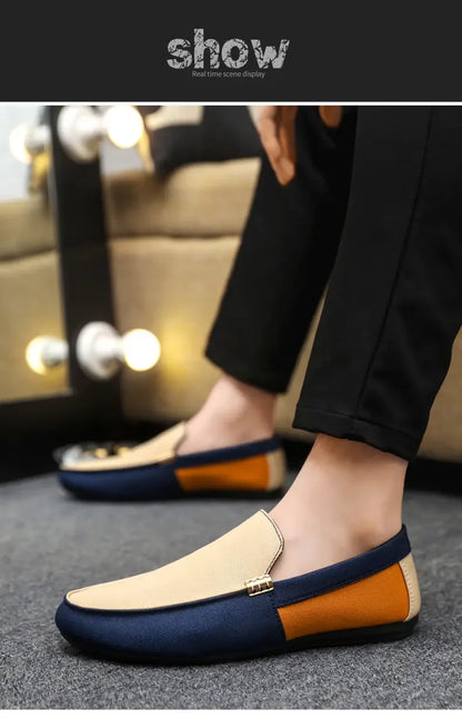 Business Shoes Fashion Casual Shoes Man Luxury Leather Loafers Breathable Slip on Male Boat Shoes Moccasins Driving Shoe