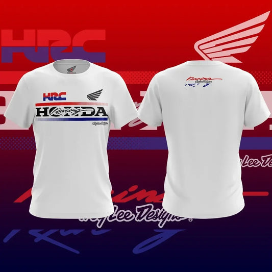 Honda HRC Racing T-Shirt - A MotoGP-style Racing T-shirt Designed Specifically for Honda Racing Fans Perfect for Outdoor Sports