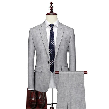 Best Wedding Suits For Men Coat Pant Design Latest Luxury Brand Costard Homme Mariage Business Social Blazer Jacket Set 2 Pieces