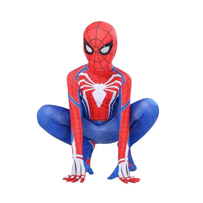 Kids Superhero Bodysuit Miles Cosplay Peter Parker Cartoon Costume Halloween Hooded Set Holiday Costume Jumpsuit Hoodie Separate