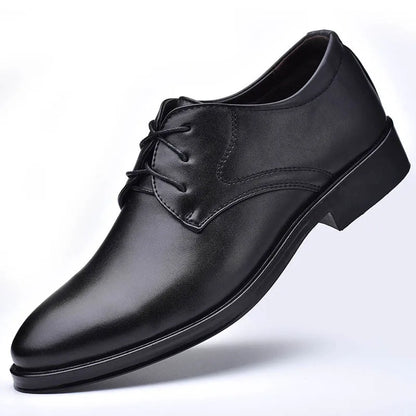 Sapatos Masculinos de Couro Sapatos Sociais Casuais que Combinam com Tudo Calçados com Amortecimento Resistentes ao Desgaste