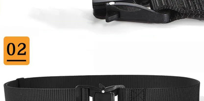 Plus Large LONG Size 125 140 160 180cm Men's Belt Canvas Multi-functional Tactical Quick Release Magnetic Alloy Buckle Belts
