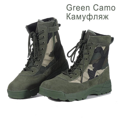Men's Boots 2026 New Tactical Boots Special Force Desert Combat Boots Men Work Shoes Outdoor Hiking Ankle Boots