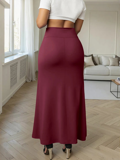 Women Midi Skirt High Waist A line Flowy Design Breathable Material Perfect for Fashion Events Casual Street Style Weekend Trips
