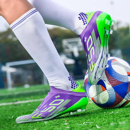 X2517 Slip-on F50 Mens Football Boots Boys FG/TF Training Studded Fast Soccer Cleats Pro Non Slip Football Shoes for Man 35-45
