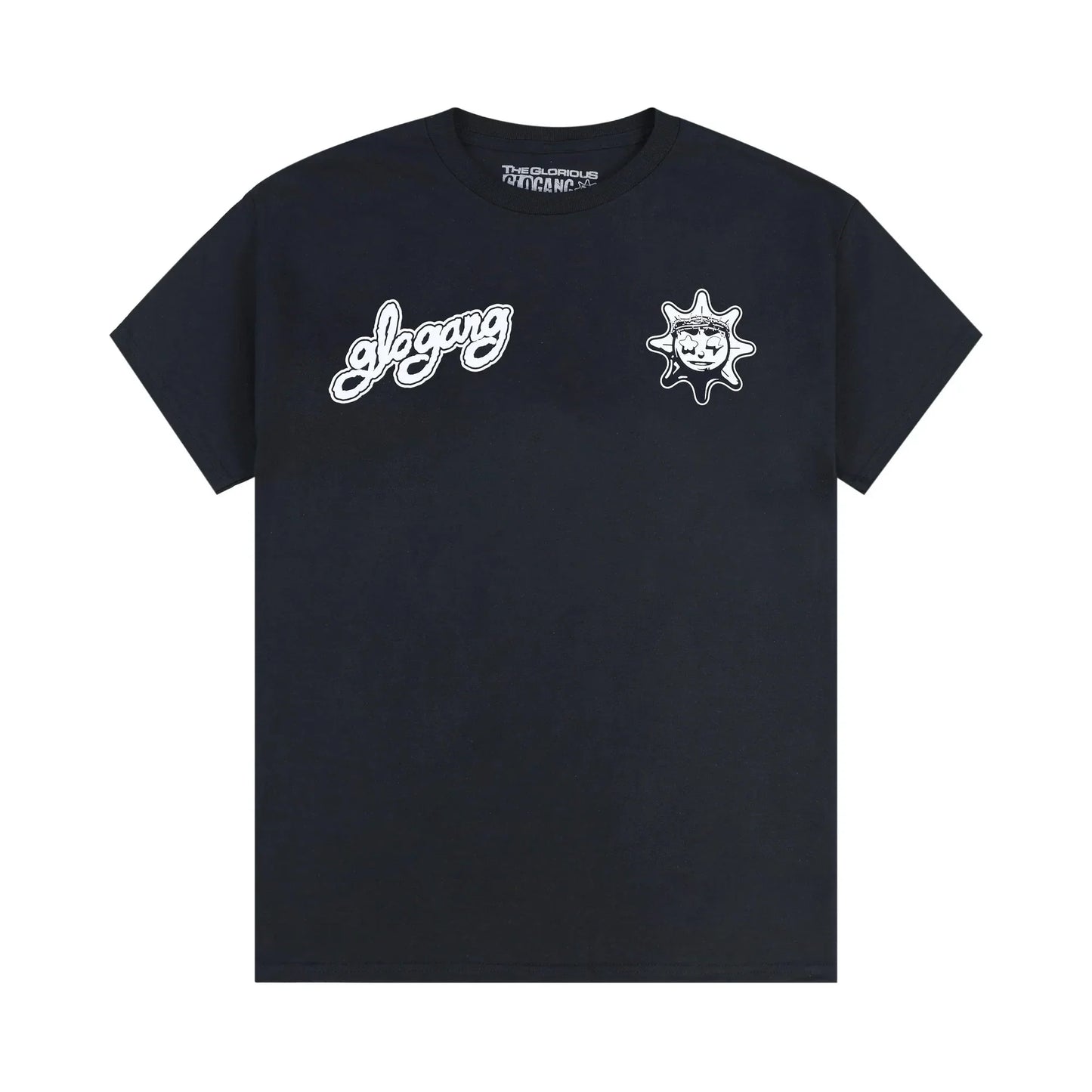 Glogang Men's Trendy Short-Sleeve T-Shirt Fashionable Street Style Harajuku Style Y2K Crew Neck Short-Sleeve Pure Cotton T-Shirt