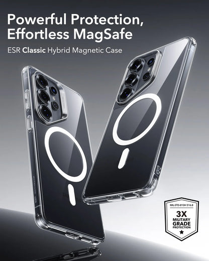 Military-Grade Protection Phone Case for Samsung S25 Ultra Compatible with MagSafe Classic Series for Galaxy S26 Ultra