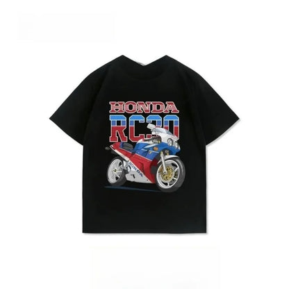 RC30 Retro Racing Motorcycle Men's T Shirt Official Classic Bike Print Soft Cotton Casual Biker Streetwear Summer 2026 Tee