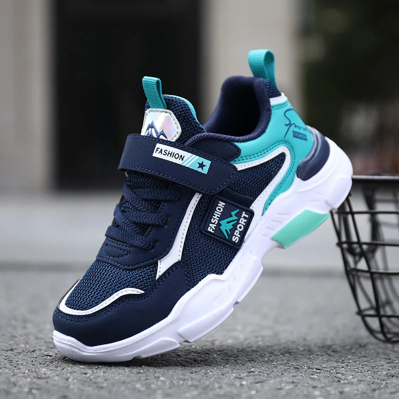 Kids Mesh Running Shoes Fashion Youngsters Teens Casual Walking Students Sneakers Breathable Soft Children Outdoor Sports Tennis