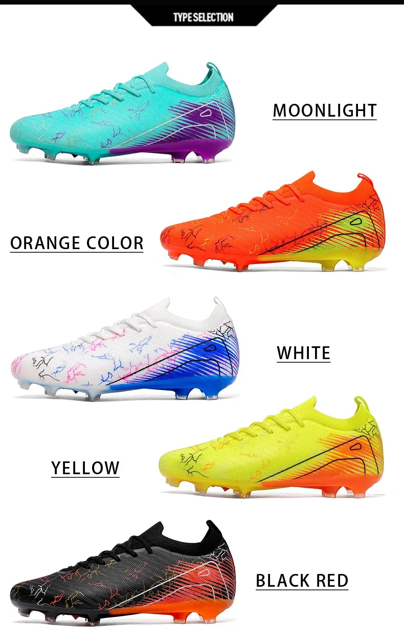 New Men's Football Boots Non-Slip Soccer Shoes Cleats Training FG Top Quality Sneakers Wholesale Drop Shipping Unisex Adult