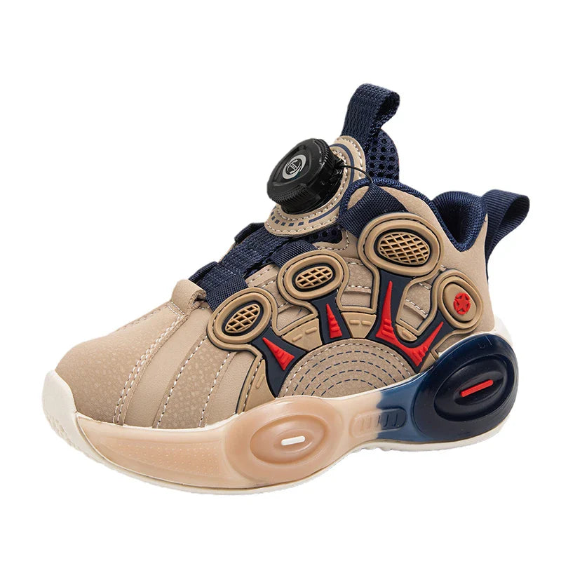 Children Fashion Sneaker Boys Casual Shoes Leather Flat Student Walking Shoes Outdoor Girl Basketball Sports Footwear Zapatillas