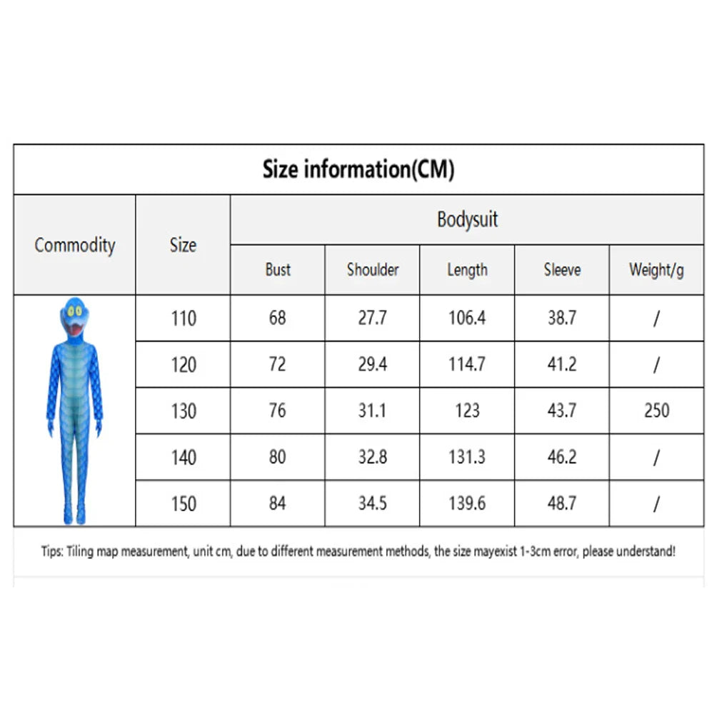 Kids Zootopia 2 Snake Gary Cosplay Costumes Bodysuit Jumpsuit Mask Halloween Christmas Party Funny