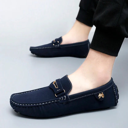 48 Extra Large Size Frosted Couple Style Halloween Gift 2025 Autumn New Beanie Shoes British Style Slip-On Lazy Men's Shoes Driving Lightweight Non-Slip Casual Leather Shoes