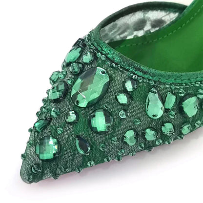 Newest INS Style Lace Elegant High Heels Pointed-Toe Nigeria Popular Design African Ladies Shoes And Bag Set