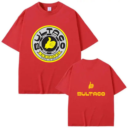 Hot Sale Bultaco Cemoto Motorcycles Printing T-Shirts 2025 Fashion Men Summer Short Sleeve 100% Cotton Bultaco Man T-shirt