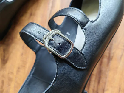 Fashion Women's Shoes New High Quality Leather Split Toe Mary Jane Shoes Comfortable Low Heel Women Shoes Lolita