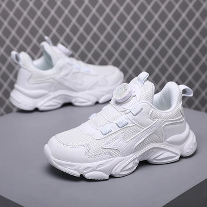 Children's Basketball  Sports Shoes Breathable Student White School Walking Shoes Anti-skid Boys Girls Casual Running Sneakers