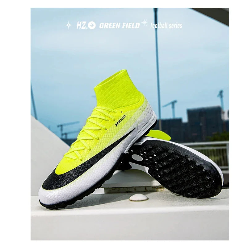 New Men Football Boots Women Professional Soccer Shoes Hot Sale TF/FG Sneakers Unisex High-quality Futsal Cleats Ultralight