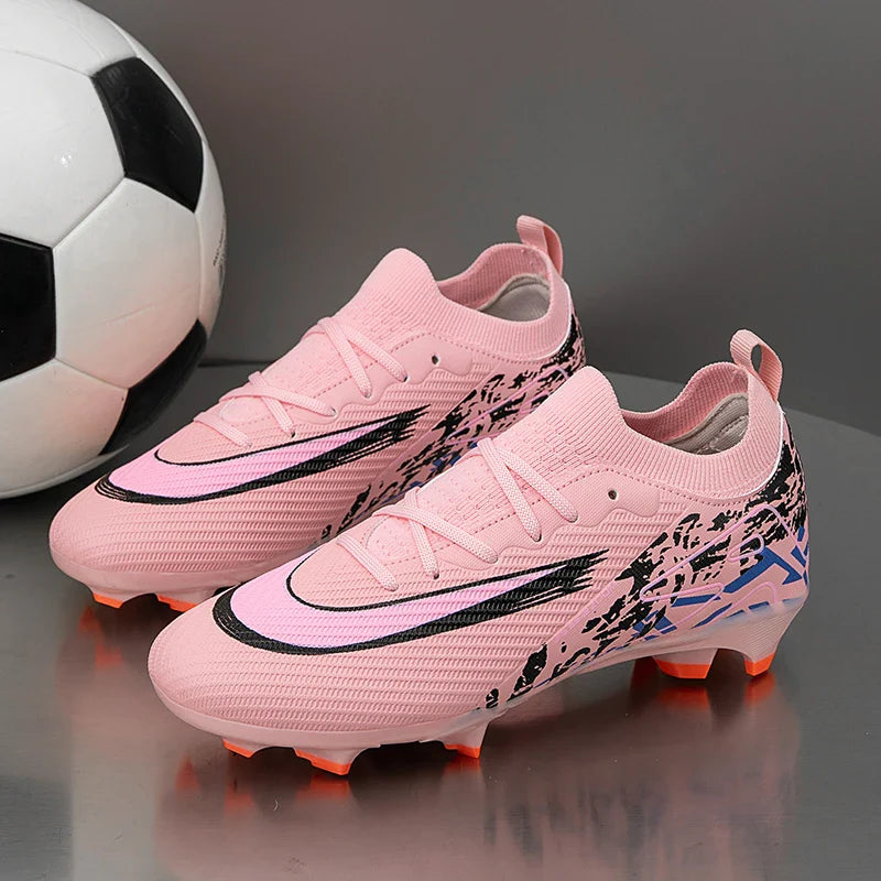 2025 Football Shoes Tiempo Legend 10 Elite FG Wear Resistant Shock Absorption Comfortable Anti-slip Round Head Long Spike