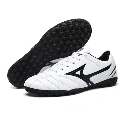 Men Football Boots Soccer Shoes Breathable Professional Turf Outdoor Non-slip Long Spikes Adult Ultralight Training Futsal