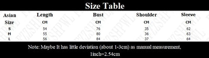 Women's Vintage Harajuku Gothic Hip Hop Emo Girl Casual Long Sleeve Tee Sexy Slim Chic Print Crop Top Grunge Punk Y2K Streetwear