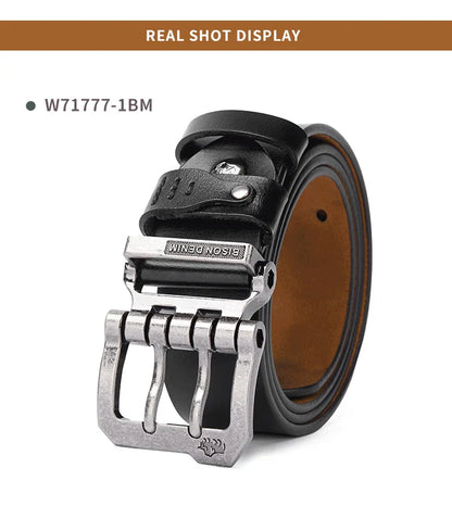 Men Belt Male High Quality Leather Belt Men Male Genuine Leather Strap Luxury Pin Buckle Fancy Vintage Jeans Free Shipping