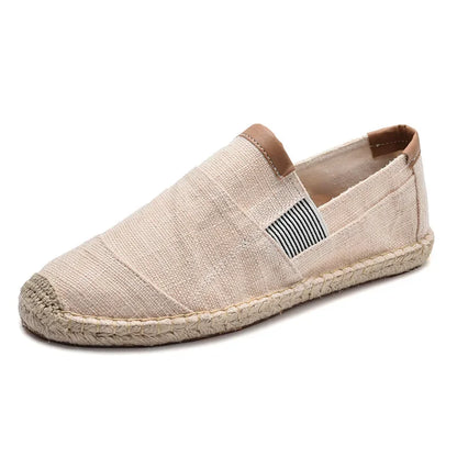 Mens Shoes Casual Male Breathable Canvas Shoes Men Chinese Fashion Soft Slip On Espadrilles For Men Loafers Driving Shoes