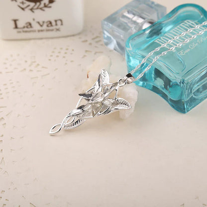 Necklace Silver Color Crystal Pendant Necklaces for Women Girl Party Jewelry Gift Jewelry