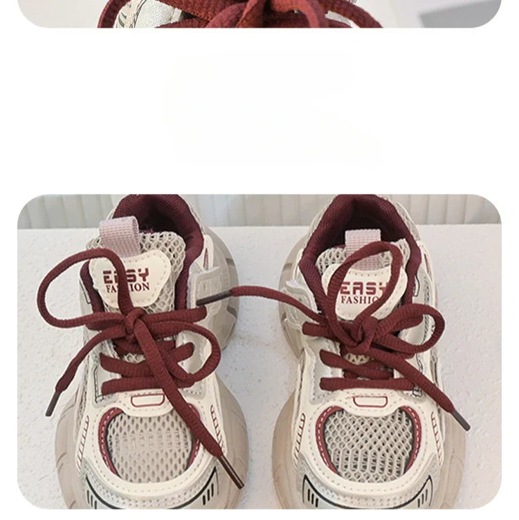 Children Sports Shoes Spring Autumn Mesh Breathable Causal Training Sneakers for Boys Girls Classic Kids School Basketball Shoes