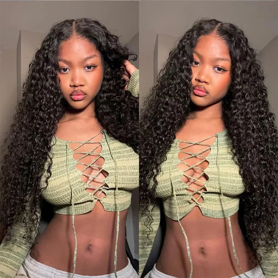 Water Wave Lace Front Wigs Glueless Wig Human Hair Ready To Wear Wigs Brazilian Lace Frontal Human Hair Wigs Pre Cut For Women