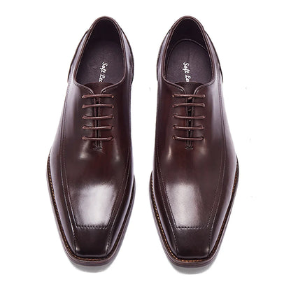 Trendy Oxfords Dress Shoes 2025 Office Formal Footwear for Party And Wedding Full Grain Leather Office Shoes for Men