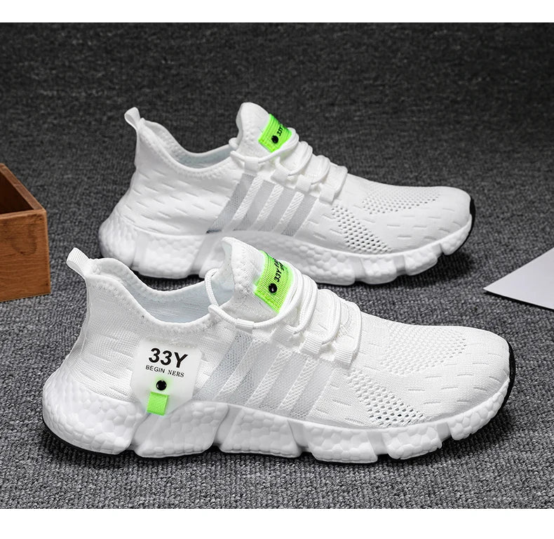 High Quality Summer Men Shoes Comfortable Sneakers Breathable Running Shoes for Men Mesh Tennis Sport Shoes