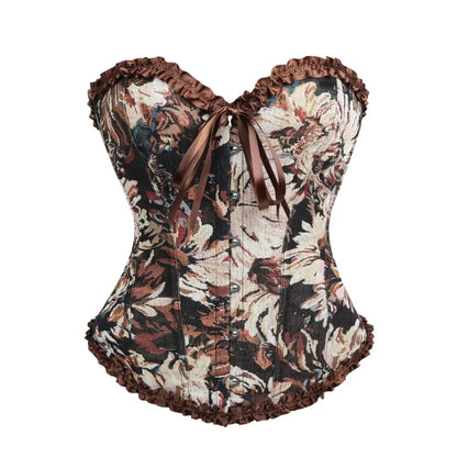 There are lace body-shapingwaist-cinchingchest-supporting corsets and ladies' court shaping tops