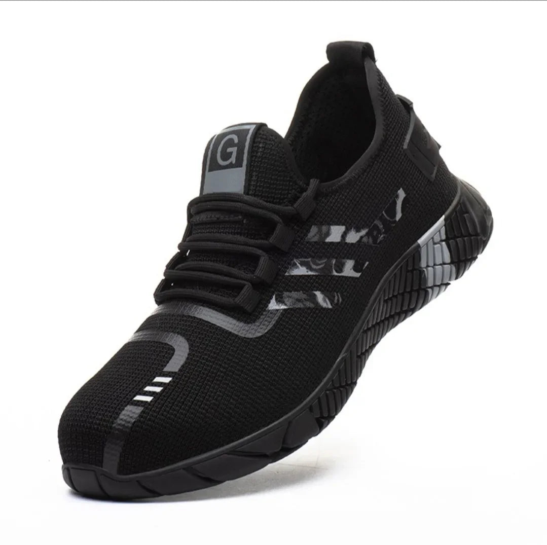 Work Sneakers Men's Safety Shoes Construction steel toe work Shoes Safety boots Men's shoes Puncture proof work summer Kevlar